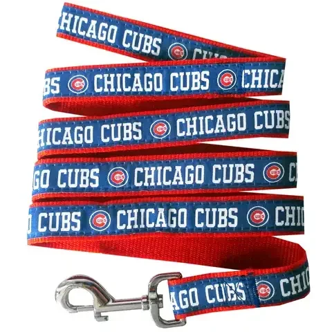 Pets First Team Colors Chicago Cubs Nylon Dog Leash Medium