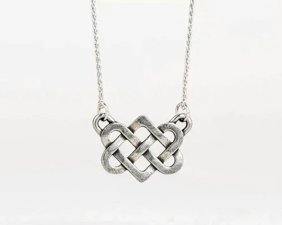 Pewter Love Knot Necklace