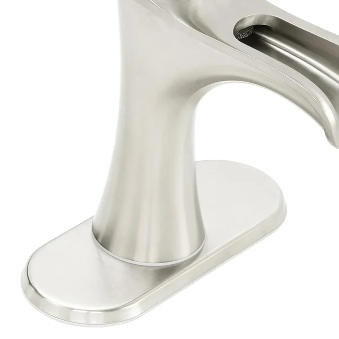 Pfister Jaida Brushed Nickel 1-handle Single Hole/4-in Centerset WaterSense Bathroom Sink Faucet with Drain