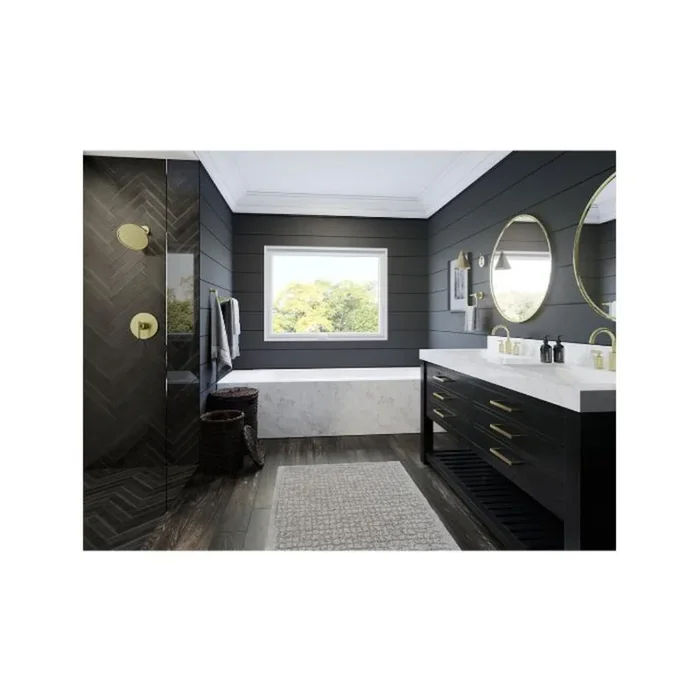 Pfister Pfister Contempra Brushed Gold 2-handle Widespread WaterSense Bathroom Sink Faucet with Drain