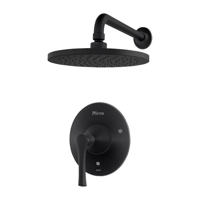 Pfister Rhen Matte Black 1-handle Shower Faucet with Valve