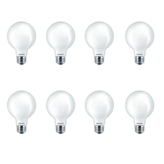 Philips 40-Watt Equivalent G25 Dimmable LED Light Bulb Frosted Globe Soft White (8-Pack)