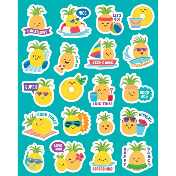 Pineapple Smelly Stickers, Pack Of 120