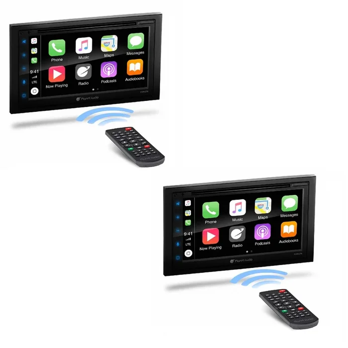 Planet Audio P9950CPA 2 DIN 6.75″ Screen Bluetooth USB Car Receiver (2 Pack)