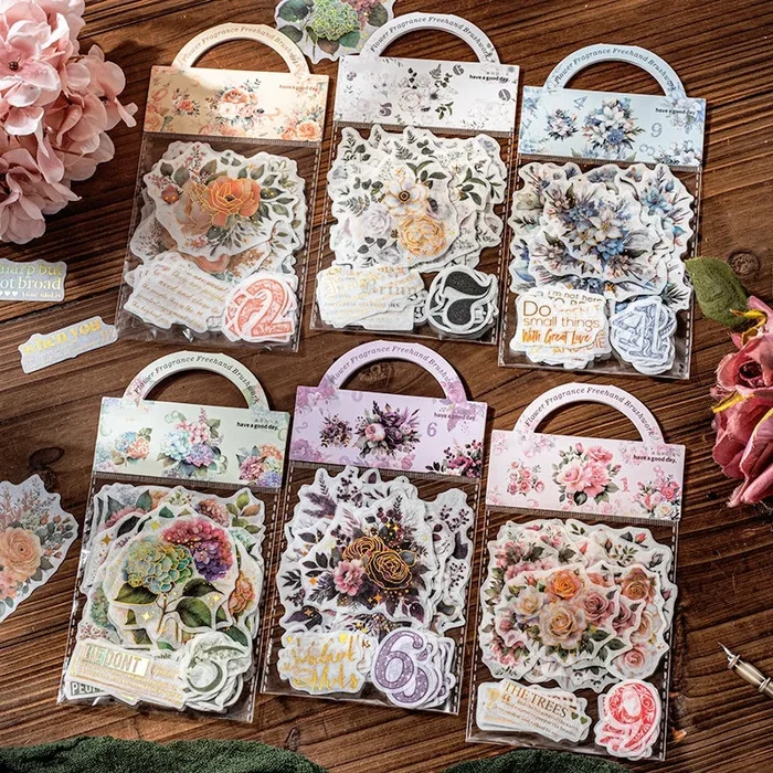 Plant, Number, and Phrase Washi Stickers