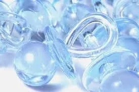 Plastic Pacifier Shower Favor – Blue
