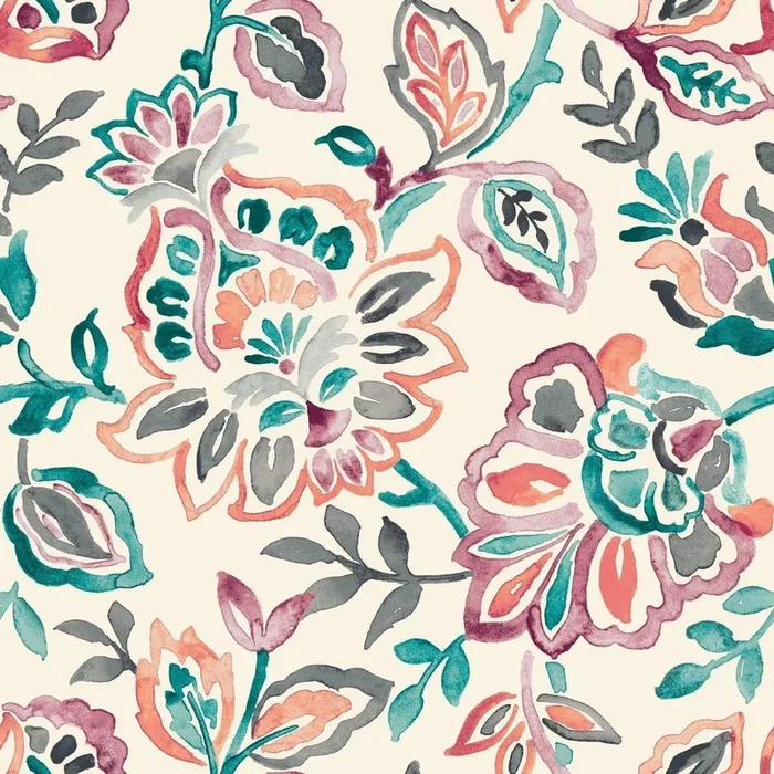 Playful Jacobean Peel & Stick Wallpaper