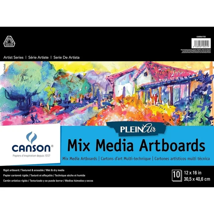 Plein Air Mixed Board Fold 12X16in 10 Sheets