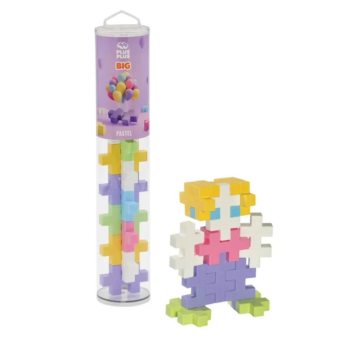 Plus-Plus – Big Pastel 15-Piece Tube
