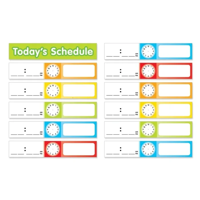 Pocket Chart Add-Ons Schedule Cards 24 Cards