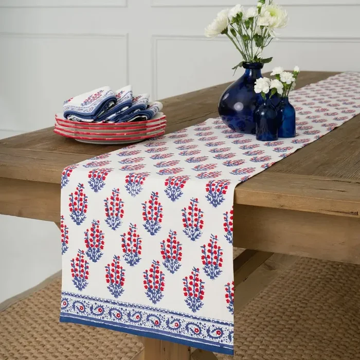 Pomegranate Inc. – Red & Blue Sagar Table Runner