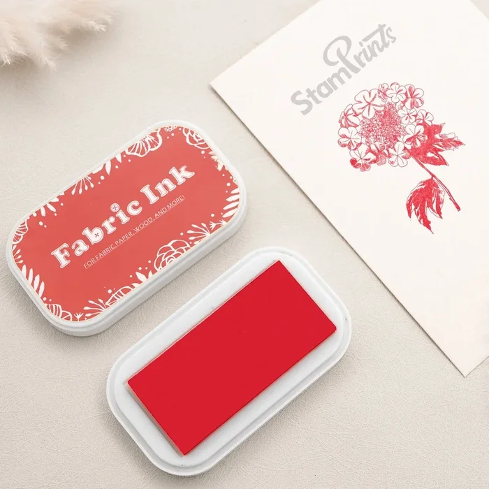 Poppy Red Oil-Based Fabric Ink Pad
