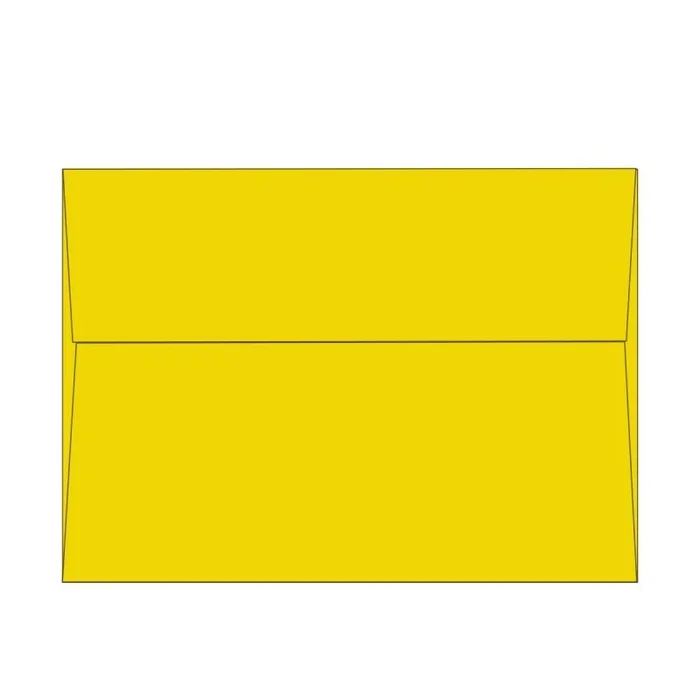 Poptone Lemon Drop A7 Envelopes – Vibrant Yellow, 50 per Pack