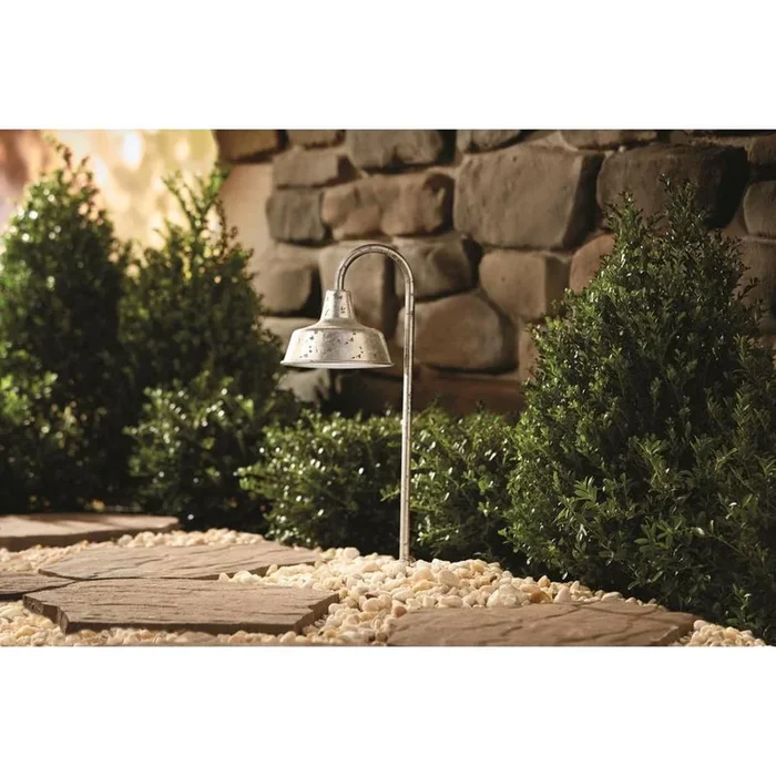 Portfolio 2.5-Watt Galvanized Low Voltage Hardwired Integrated LED Path Light