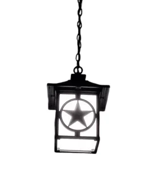 Portfolio Thoroughbred Matte Black Rustic Textured Glass Square Pendant Light