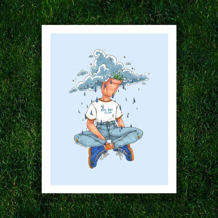 Pothead Print – “Sad Boi” (8×10)