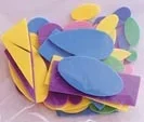 Pre-Cut Shapes- Bright Colors #1192-01