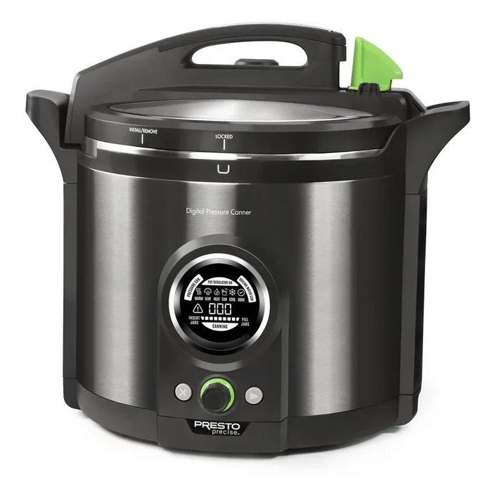 Precise 1485-Watt 12 qt. Black Digital Electric Pressure Canner