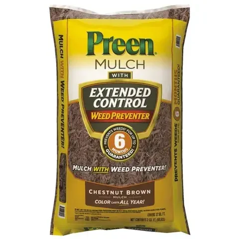 Preen Brown Hardwood Mulch 2 cu ft