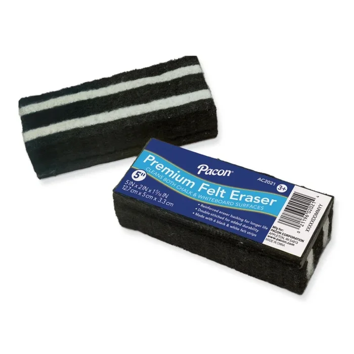 Premium Felt Eraser 5In Chalk & Whiteboard – Pacon