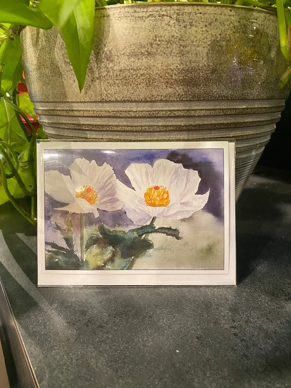 Prickly Poppy Greeting Card