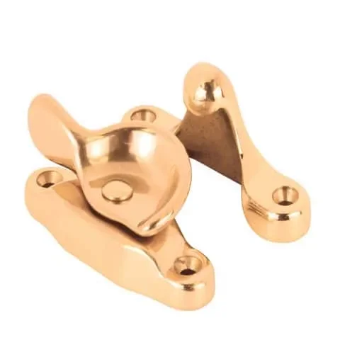 Prime-Line Polished Brass Gold Plated Steel Sash Lock 1 pk