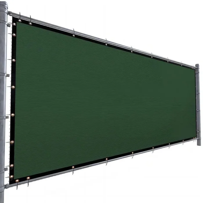 Privacy Fence Screen 6 x 150 ft. Dark Green Customized Outdoor Mesh Panels for Backyard, Construction Site with Zip Ties