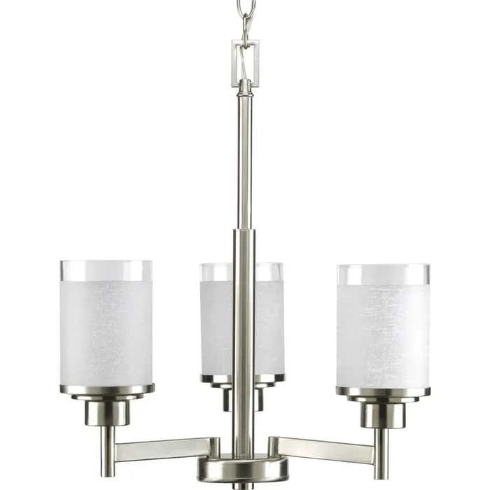 Progress Lighting Alexa 3-Light Brushed Nickel Modern/Contemporary Chandelier
