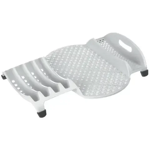 Progressive Prep Solutions 13.5 in. L X 10.5 in. W X 2.25 in. H White TPE/Polypropylene Dish Drainer