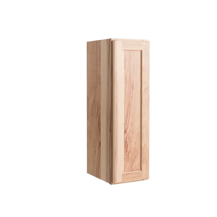 Project Source Branson 9-in W x 36-in H x 12-in D Hickory Wall Fully Assembled Cabinet (Recessed Panel Shaker Door Style)
