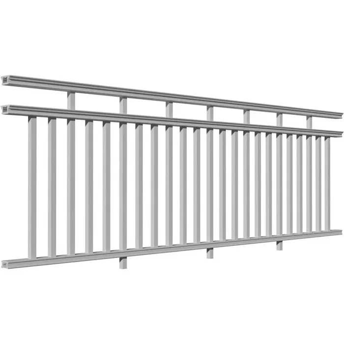 Providence 120 in. x 42 in. PVC 3-Line Level Rail Kit with Reinforcements