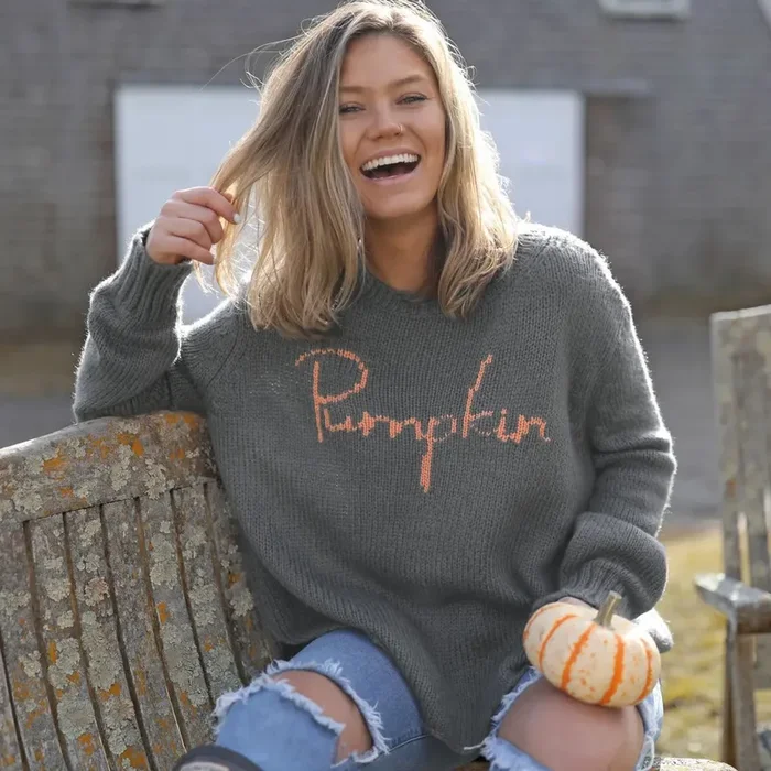 Pumpkin Crewneck Sweater