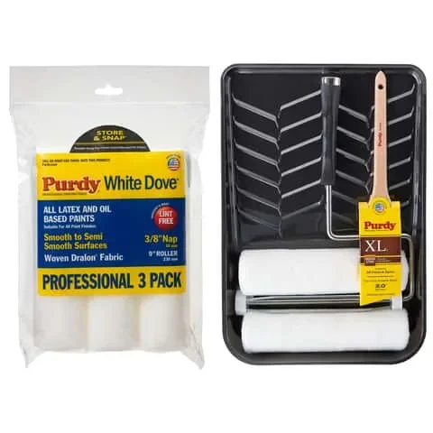 Purdy Premium Paint Roller Kit and 3 Pack Cover Collection