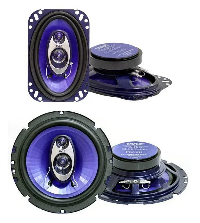 Pyle PL463BL 4×6″ 240W and PL63BL 6.5″ 360W 3-Way Car Coaxial Speakers