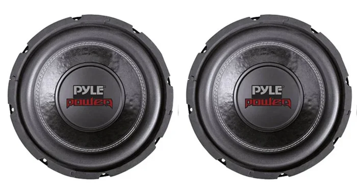 PYLE PLPW6D 6″ Dual Voice Coil 4-Ohm Black Car Stereo Audio Subwoofers (2 Pack)