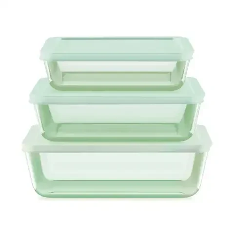 Pyrex Simply Store Green Food Storage Container Set 3 pk