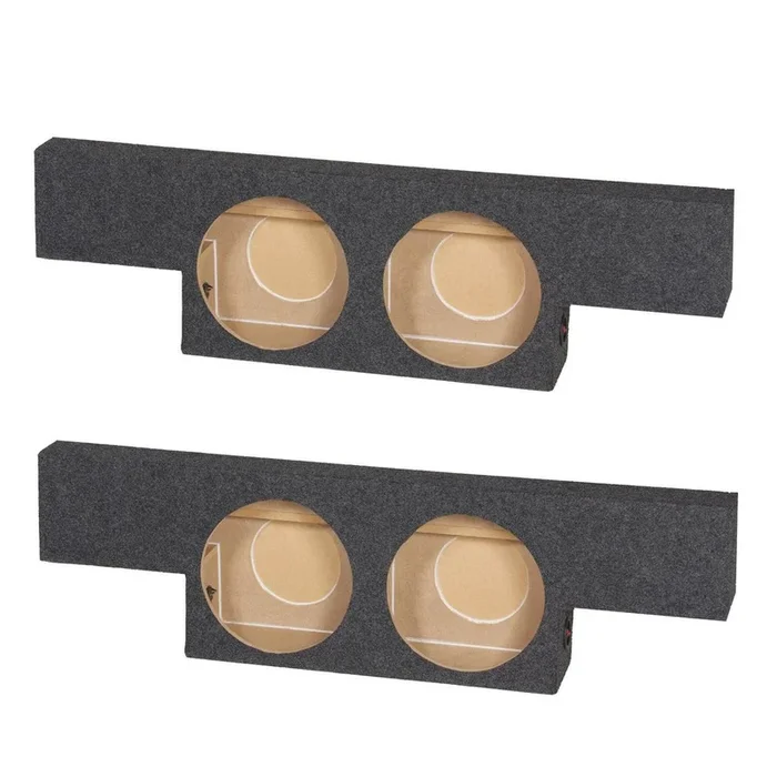 QPower Non HD Crew Cab Dual 10″ Subwoofer Box (2 Pack)