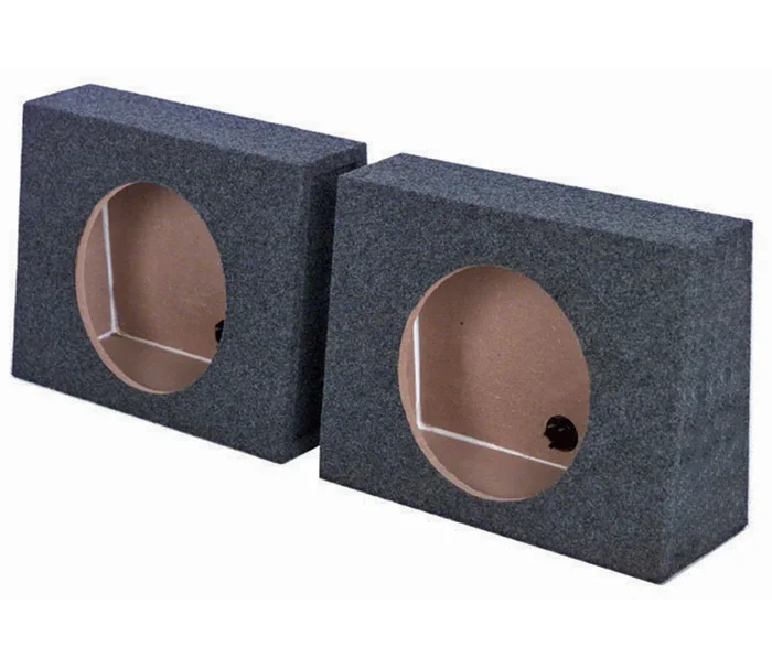 QPower QTW12 Single 12″ Sealed Car Audio Subwoofer Sub Box Enclosures, Pair