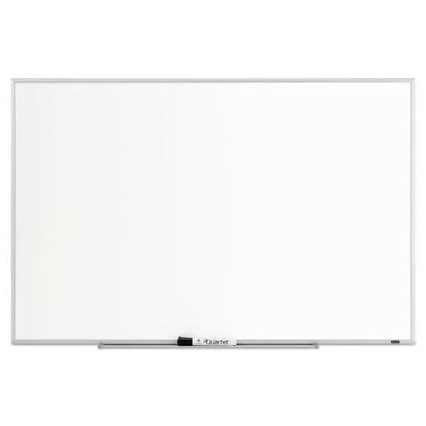Quartet Dry Erase Board, 36 x 24, Melamine White Surface, Silver Aluminum Frame