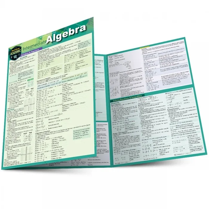 Quickstudy Intermediate Algebra Laminated Study Guide
