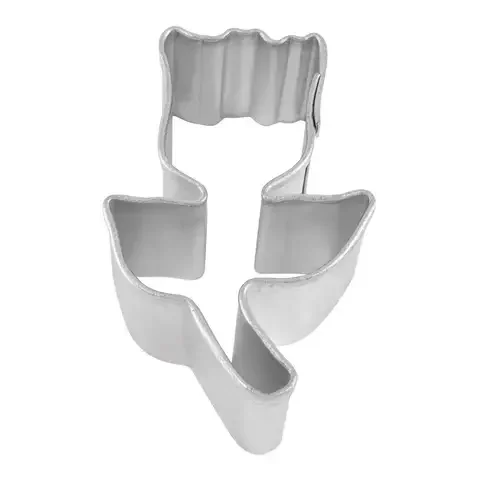 R&M International Corp 1 in. W X 2 in. L Mini Tulip Cookie Cutter Silver 1 pc