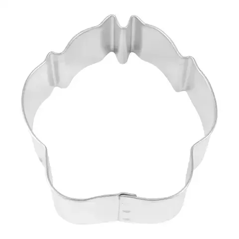 R&M International Corp 3 in. W X 3 in. L Dog Paw Cookie Cutter Silver 1 pc