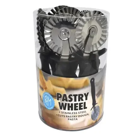 R&M International Corp 7.25 in. L 2.375 in. Pastry Wheel Deluxe Black/Silver 12 pc