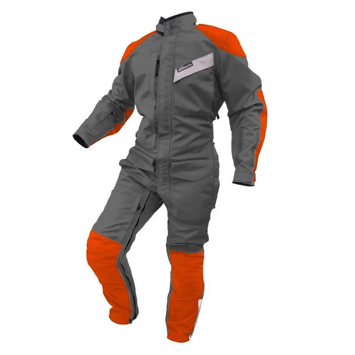 R-3 One Piece Suit, Sz 50L Grey/Orange