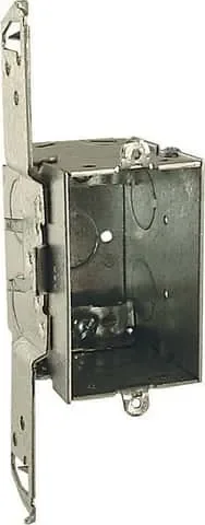 Raco Old Work 14 cu in Rectangle Steel 1 gang Switch Box Gray