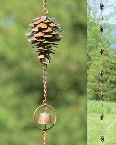 Rain Chain – Pine Cone
