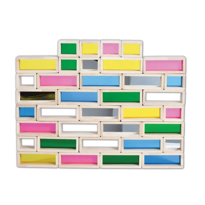 Rainbow Bricks Set of 36 – Tickit Building Toys