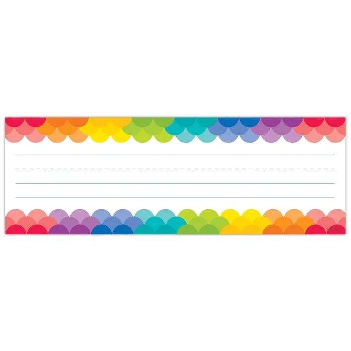 Rainbow Scallops Name Plates