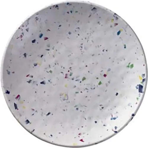 Rainbow Terrazzo Round 9″ Salad Plate