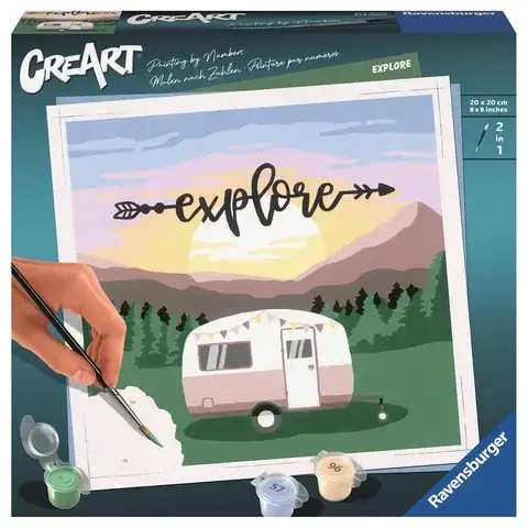 Ravensburger CreArt Explore Paint By Number Set Multicolored 9 pc